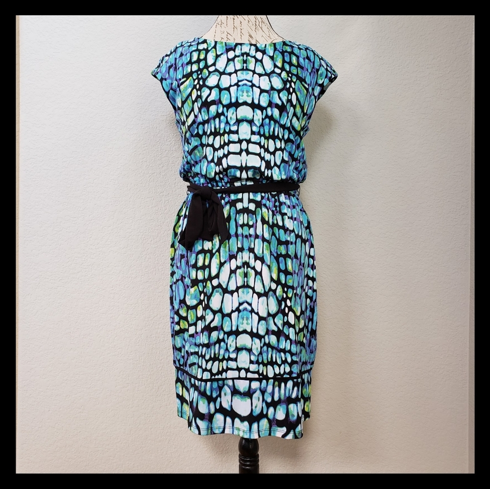 Worthington Jersey Knit Animal-Print Dress